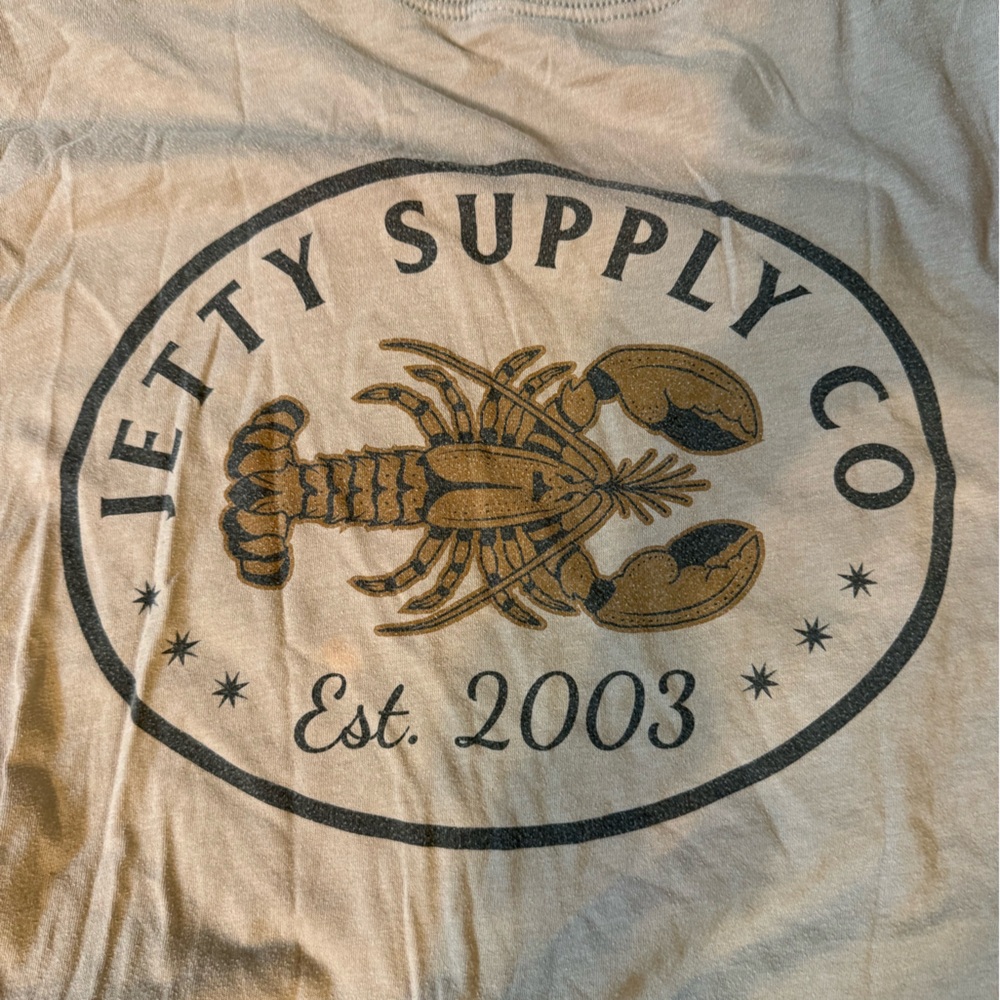 Jetty Supply Co Tan Lobster Tee